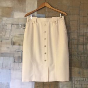 Vintage Horst Basler Off White Skirt